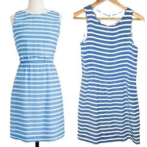 JCrew Dree Dress in Silk Stripe D44